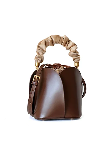 genuine leather clutches flower shape handbags sac main femme