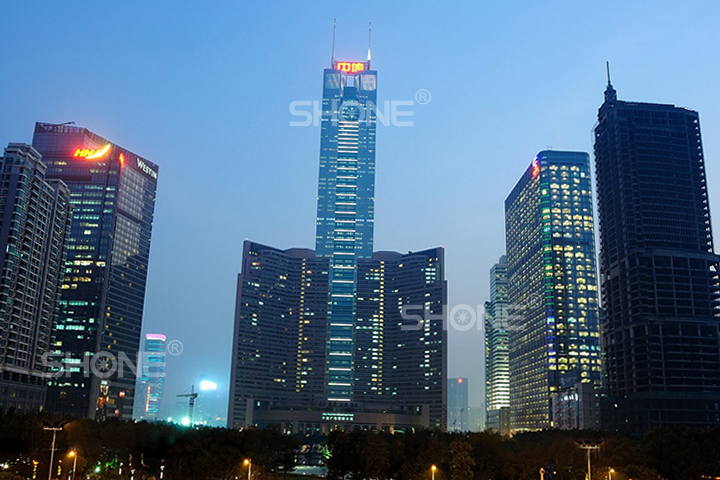 Guangzhou CITIC Plaza - LED linear light - Shone Lighting