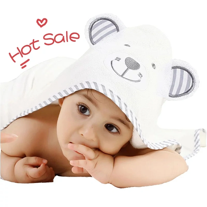 Amazon Hot Sale High Quality Bamboo Baby Hooded Towel
