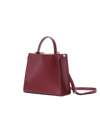 leather handle genuine leather ladies handbags fashion