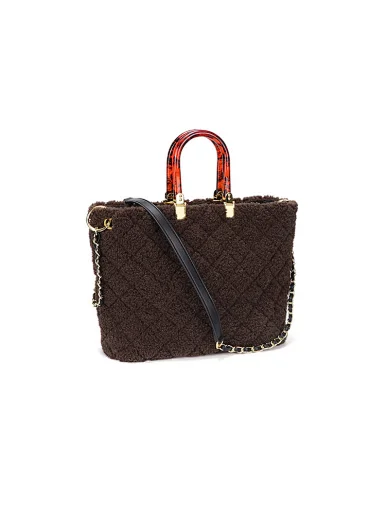 tote bag Woolen Rhomboids Tote Bag