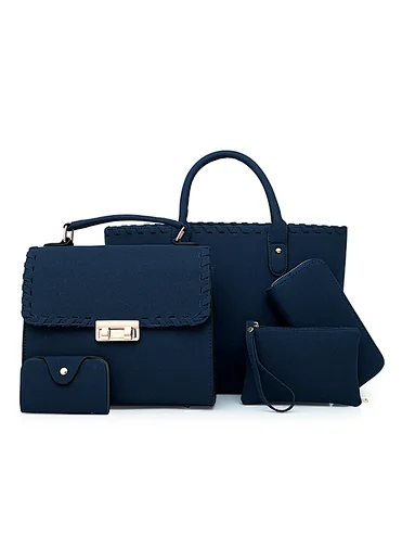 online shop 5 piece handbags for women leather ladies handbag sets bags