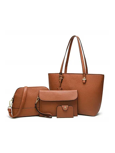 Women Fashion Handbags Tote Bag Shoulder Bag Top Handle Satchel Purse Set