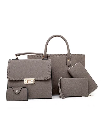set bags leather handbag ladies handbags