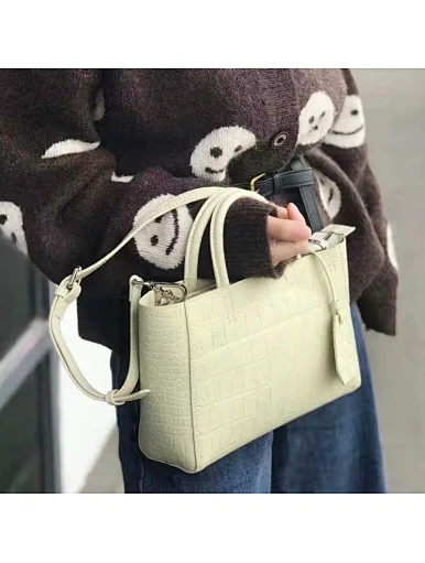 Crossbody handbag handbag with genuine leather