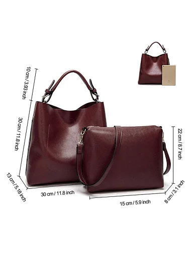 Hot Sell leather fashion shoulder bags women handbags