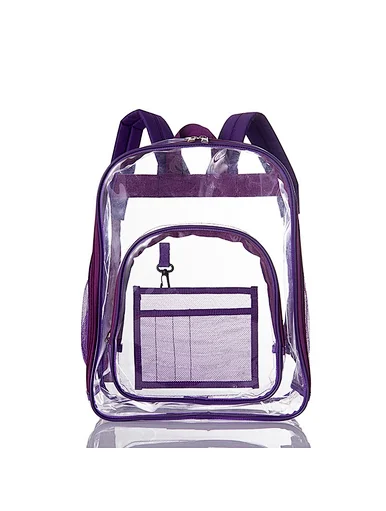 pvc transparent backpack