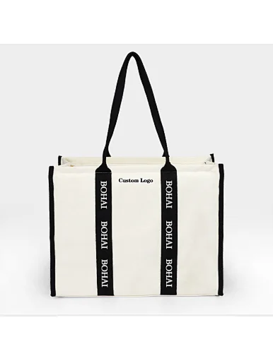 fashionable canvas shopping bag