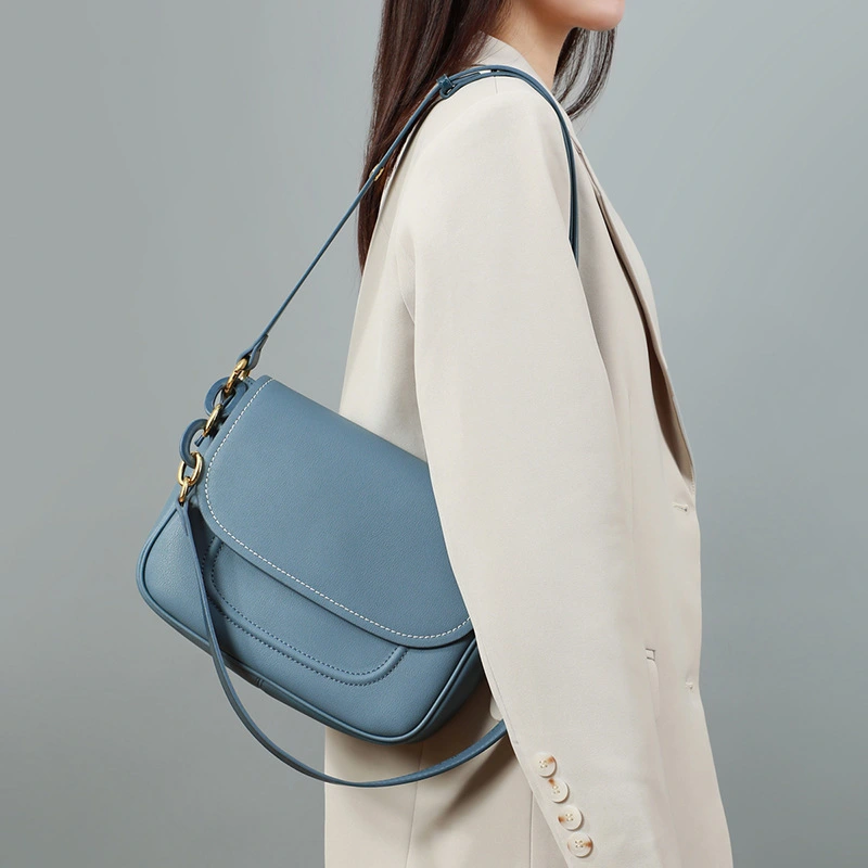 leather underarm saddle handbags