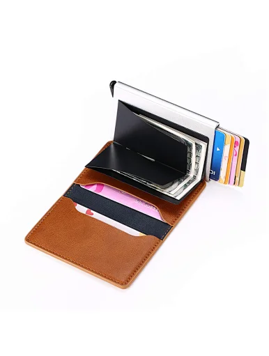 leather credit card holder wallet