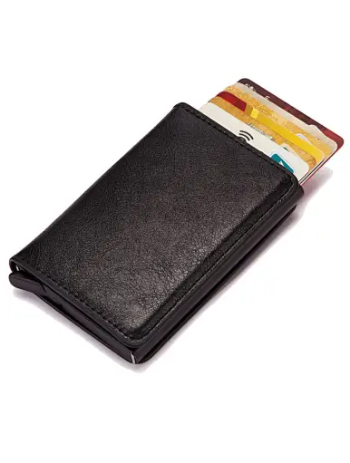 leather credit card holder wallet