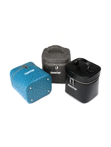 fashion leather cosmetic bag