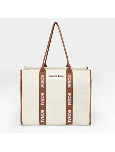 fashionable canvas shopping bag