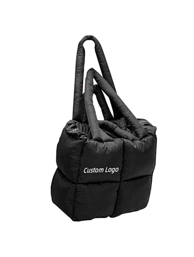 luxury puffer tote bag