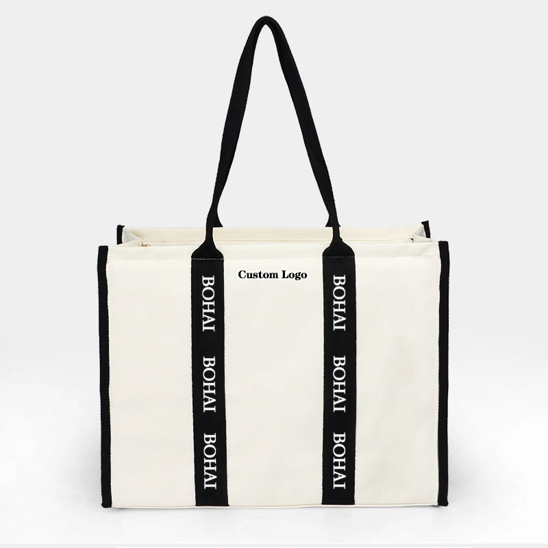 fashionable canvas shopping bag