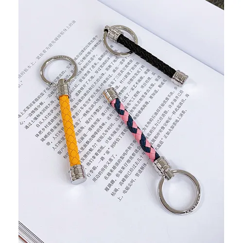 Leather rope keychain