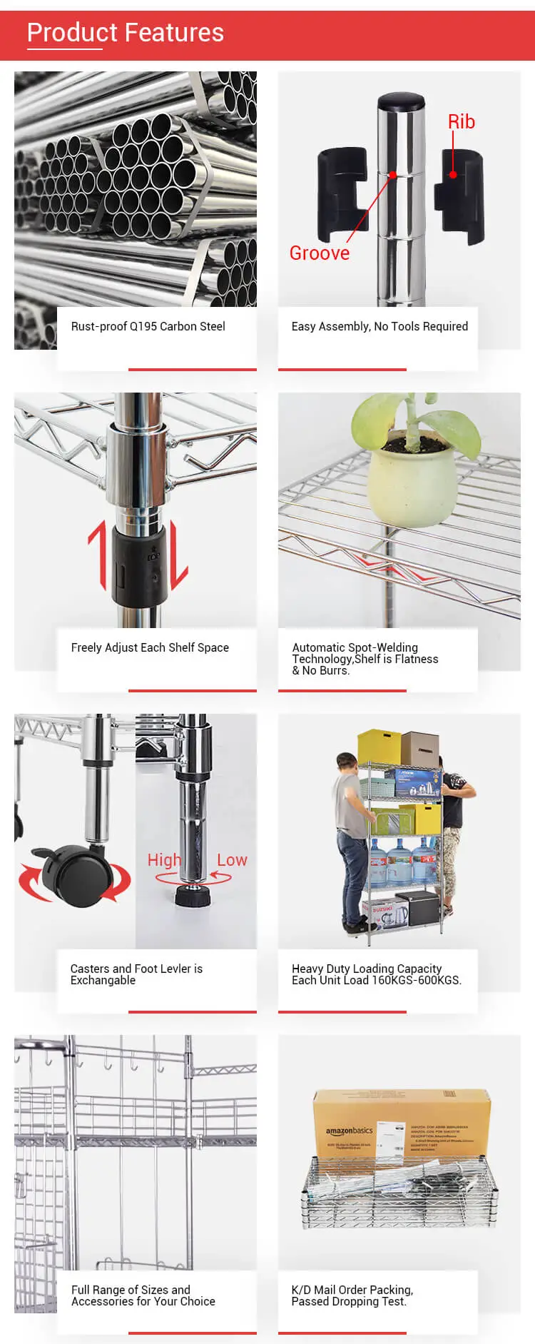 kitchen wire rack feature