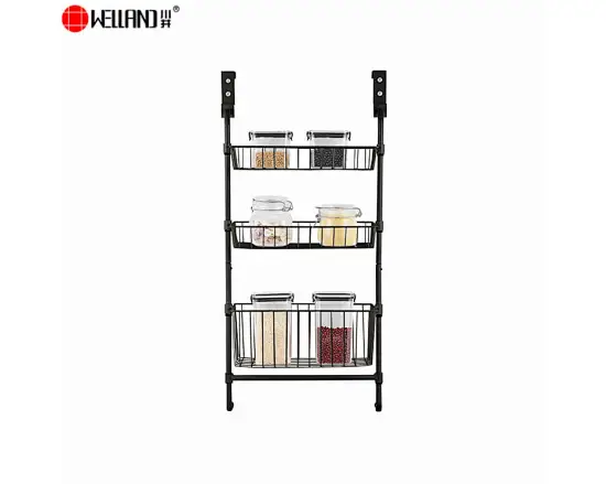 over the door wire basket rack organizer for hanging storage