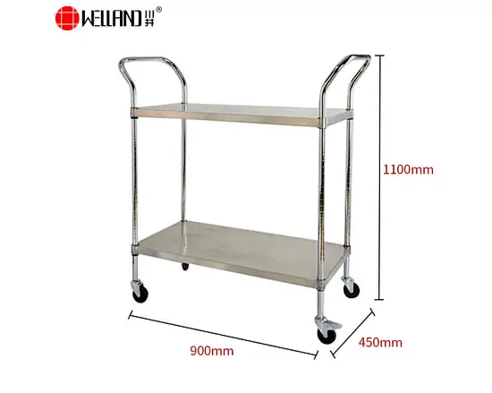 heavy duty stainless steel utility cart