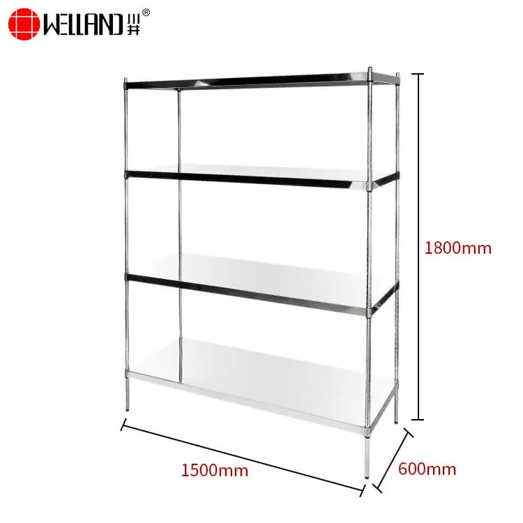 stainless steel shelves commercial