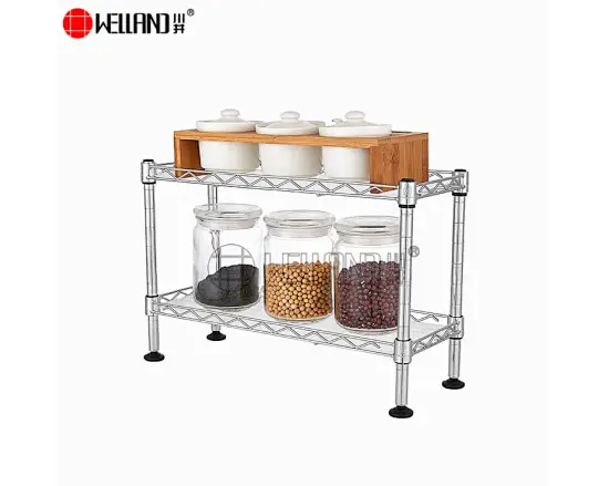 2 tier mini kitchen shelf