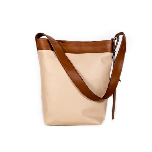 PVC leather bucket bag