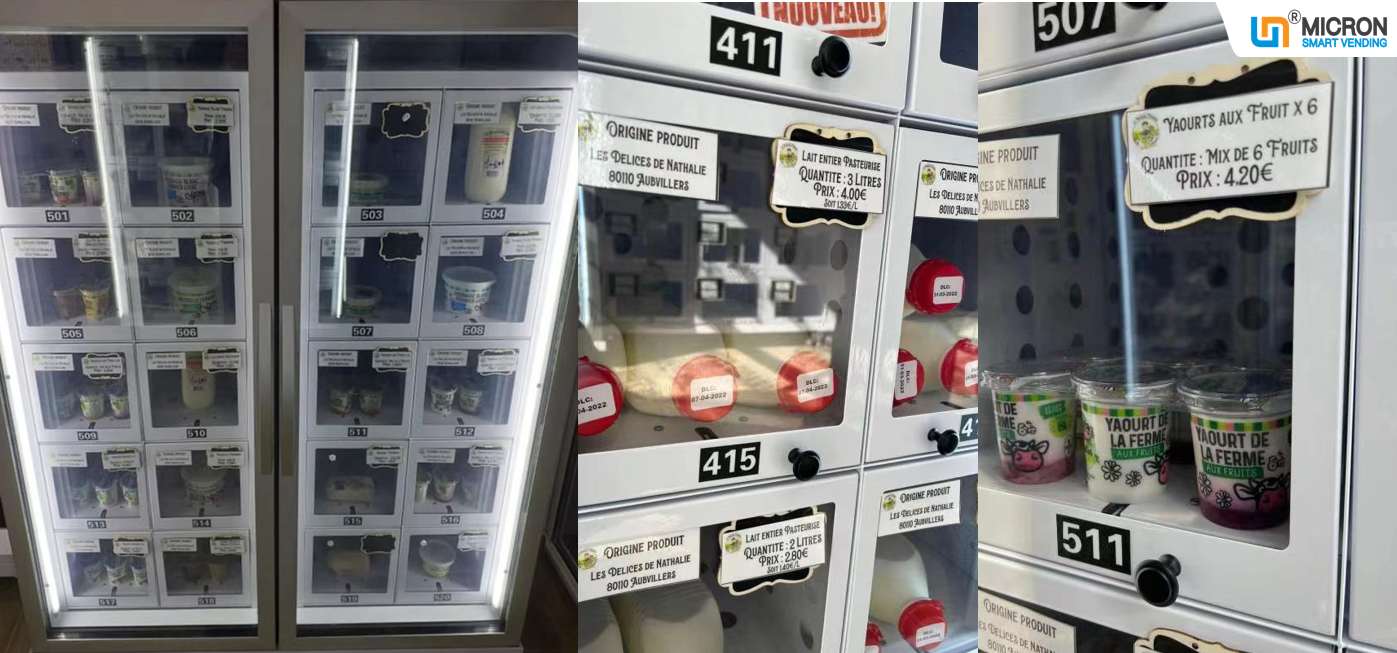 Vegetable vending machine in France cooling locker vending machine for selling farm products