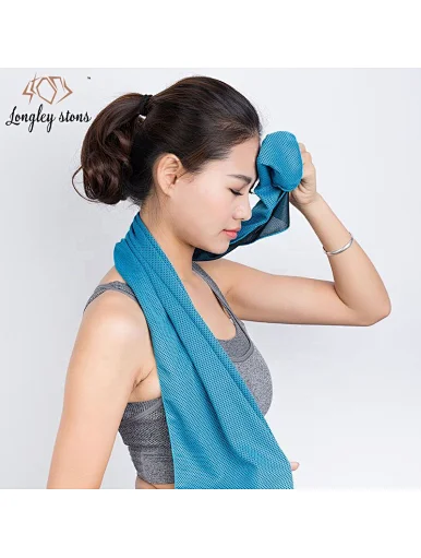 Hot silicone sleeve packing fitness outdoor sports towel cooling towel