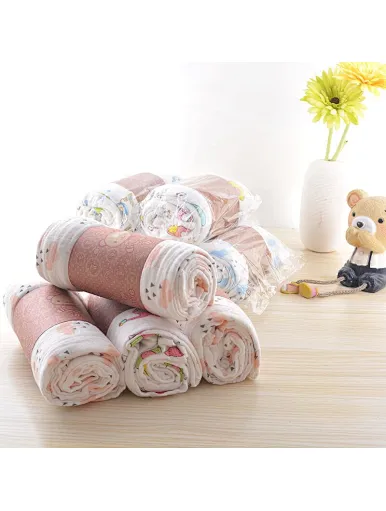Organic bamboo muslin blanket baby muslin swaddle for baby,Chinese factory wholesales bamboo fiber baby printed Muslim swaddle, light and breathable, multi-purpose blanket, cute pattern, with waist cover