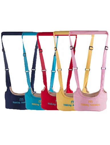 breathable basket type convenient Handheld Kids Toddler Activity Walker Adjustable Standing Up walking cotton baby learning belt