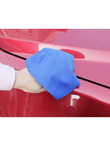Personalized microfiber cleaning cloths Car Cleaning Towel,Microfiber water absorbing kitchen towel, no hair falling, car cleaning, blue, double turn edge