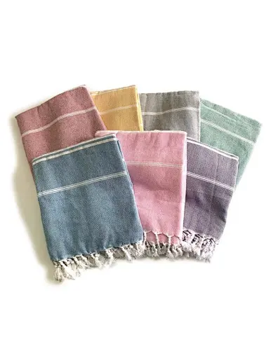 Organic 100% cotton custom turkish large striped beach towel logo Quick Easy Dry Sand Free Bath,Pool,SPA,Gym Highly Absorbent Soft and Comfortable