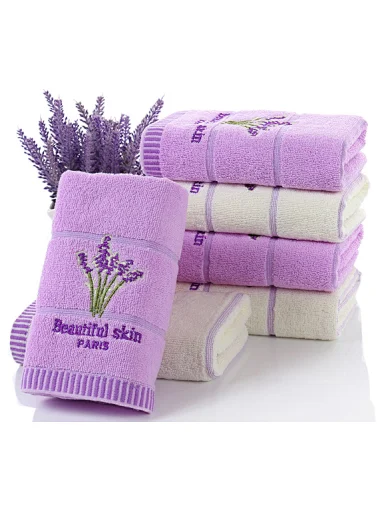 2022 factory direct cotton embroidered adult absorbent facial wash towel Jacquard embroidery Pattern Home household Daily