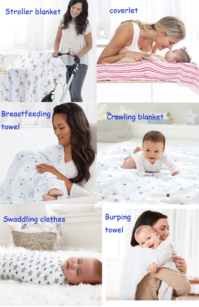 Baby bath towel For Newborn Blankets baby muslin gauze