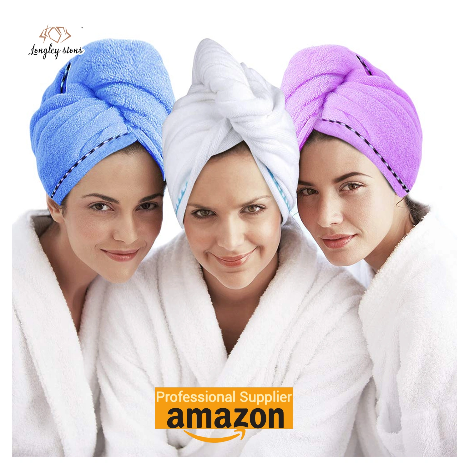 Ultra Absorbent Drying Turban microfiber hair drying wrap