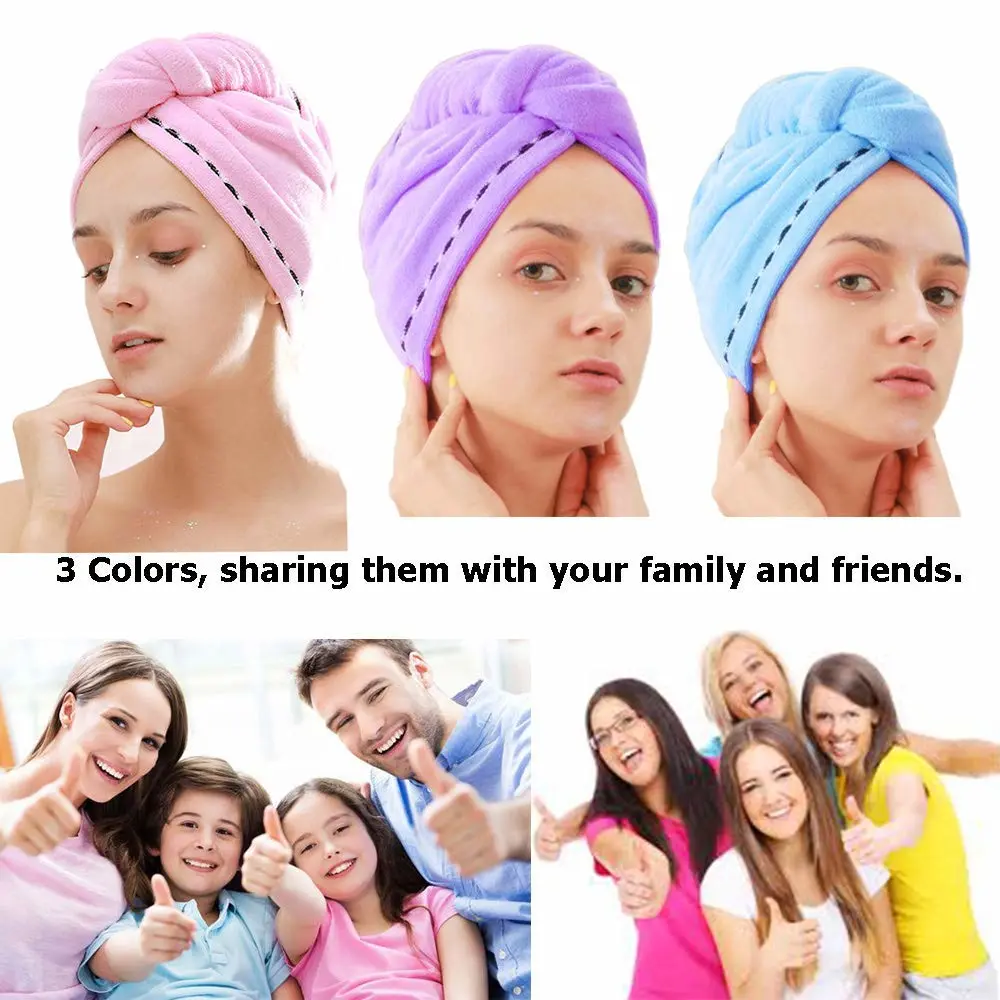Ultra Absorbent Drying Turban microfiber hair drying wrap