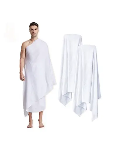 Wholesale Cheap great price Ahram Ihram Ehram Towel Set Hajj Umrah muslim. Quick Dry and fits perfectly, Technology, High quality pilgrims garments
