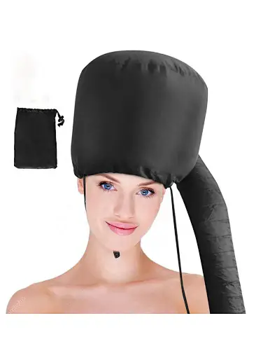 High quality drawstring hair drying cap oil drying cap heating cap without electric, Reduces heat around your ears and neck, to prevent heat and irritation issues. With all this,soft,ad justable fit,save time and effort