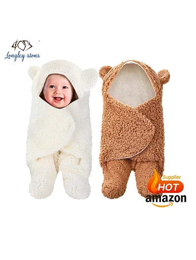 Hot sale super plufy winter stroller newborn bamboo cotton organic baby swaddle wrap blanket sleeping bag, Baby sleeping Bag:High quality material, super warm and soft blanket, not heavy for babies tender skin.