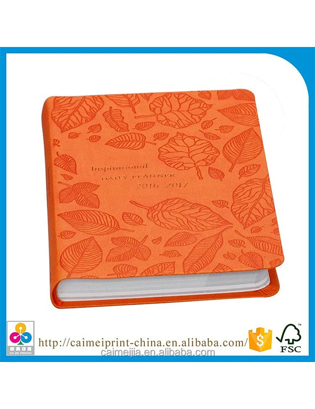 high quality leather notebook diary