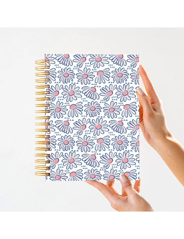 custom floral spiral notebook