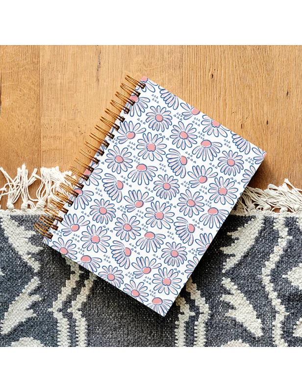 high quality floral spiral notebook