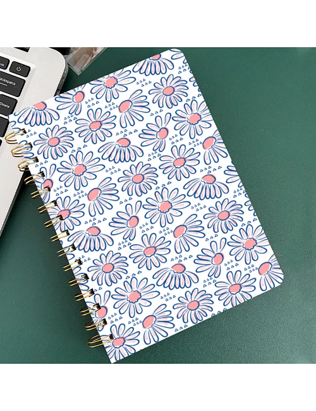 floral spiral notebook printing