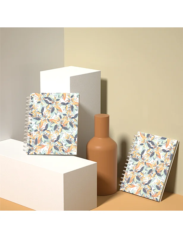 notebooks with spiral printing