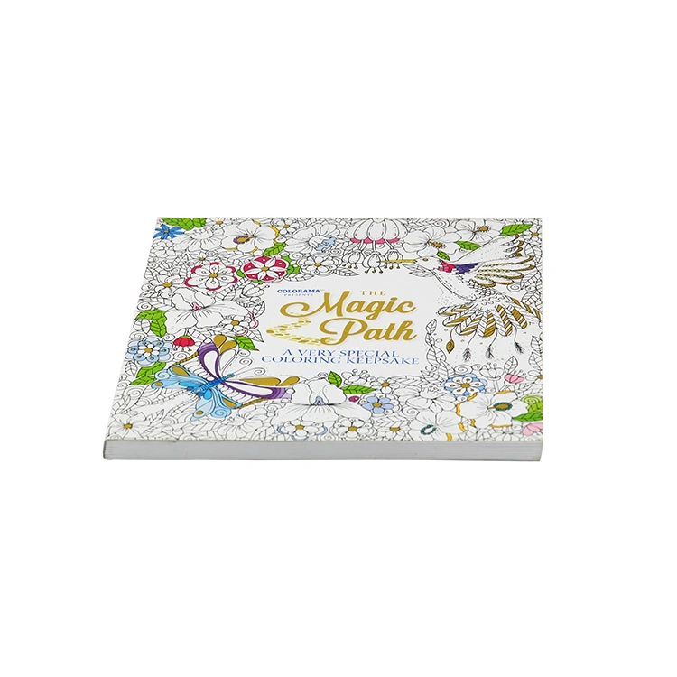 Custom Printing Soft Cover Coloring Book For Adults