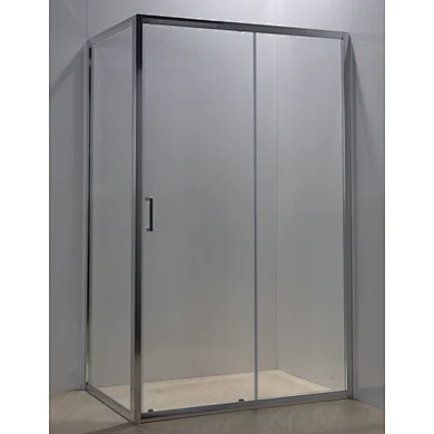 Aluminum shower door 6mm tempered shower glass cheap sliding shower
