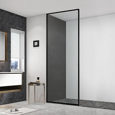New Style Shower Partition Black Shower Door Stainless Steel 304 Shower Screen
