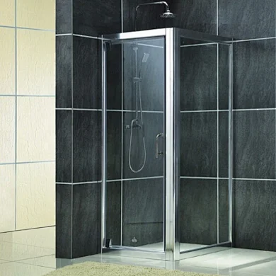 Easy Installed Square With Aluminium Framed Hinged Glass Shower Enclosure
