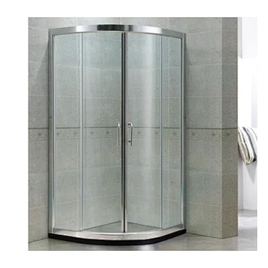 Factory Direct Sale Wholesale With Frame Sector Double Sliding Shower Enclosure