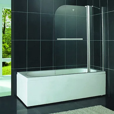 European Style Wholesale Semi Frameless  Tempered Glass Bathtub Shower Screen